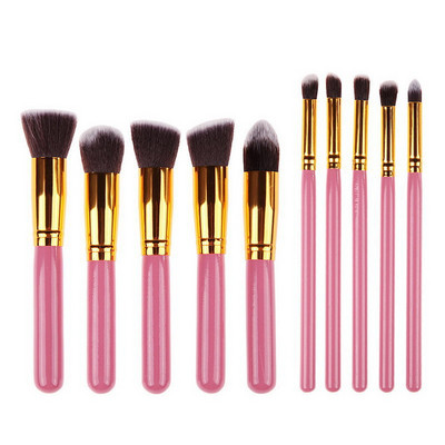 New Arrive 10 db szintetikus Kabuki sminkecset készlet Cosmetics Foundation keverő pirosító smink eszköz
