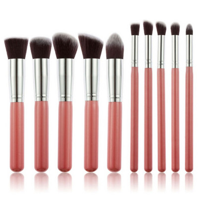 New Arrive 10 db szintetikus Kabuki sminkecset készlet Cosmetics Foundation keverő pirosító smink eszköz