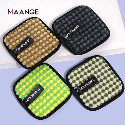 3-5 τμχ Πετσέτα καθαρισμού προσώπου για αφαίρεση μικροϊνών που πλένεται επαναχρησιμοποιήσιμη πετσέτα καθαρισμού μακιγιάζ Σφουγγάρι διπλής στρώσης καθαρισμού ρουφηξιών Εργαλεία καθαρισμού