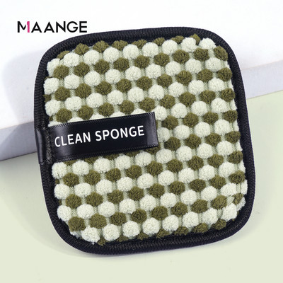 Burete de demachiaj pătrat din microfibră cu strat dublu pentru curățarea feței Prosop Tampoane din cârpă, lavabile, reutilizabile, instrument de ștergere pentru fond de ten