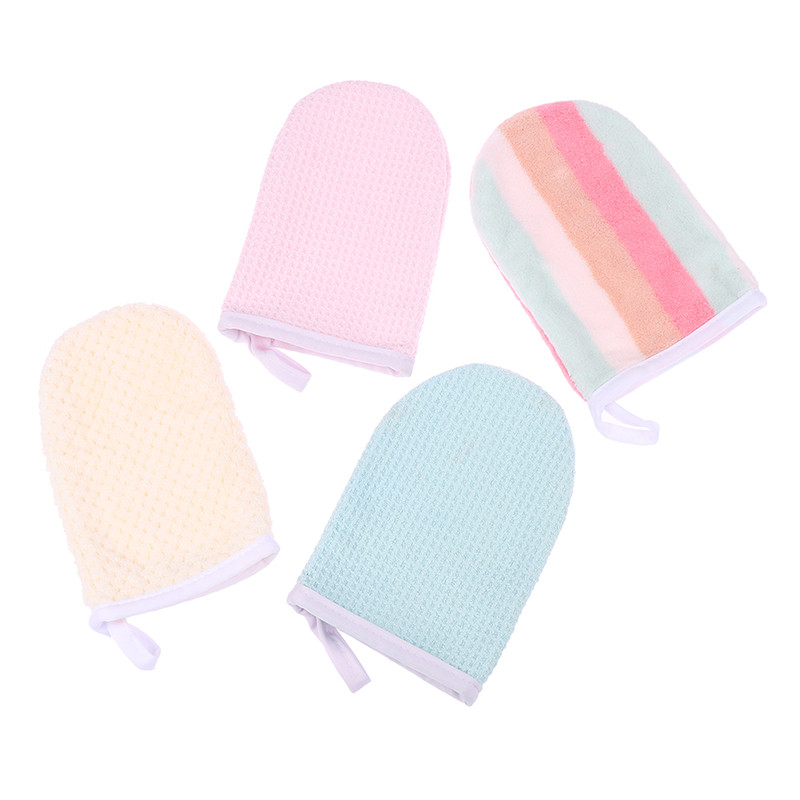 Mănușă de demachiere reutilizabilă pentru curățare profundă a feței Mănuși de curățare a feței din microfibră Prosop Tampoane moi pentru curățarea feței Instrumente de îngrijire a pielii
