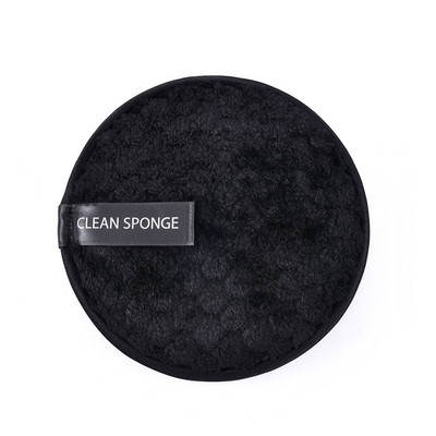 1 buc. Tampoane reutilizabile din bumbac, lavabile, lavabile, din microfibră, pentru îndepărtarea machiajului facial, burete puf, tampoane de ștergere cu două straturi, instrument de curățare pentru prosop