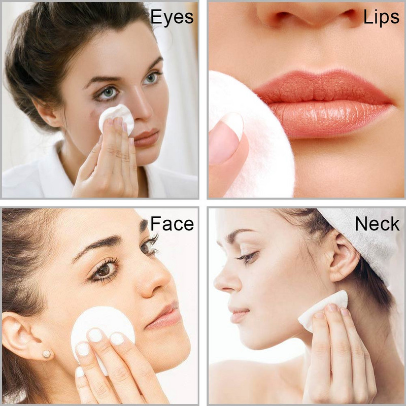 Tampoane demachiante reutilizabile 4/8/10/16 buc. Șervețele de față Machiaj lavabile de curățare Bumbac, bambus, trei straturi, cu geantă de rufe plasă