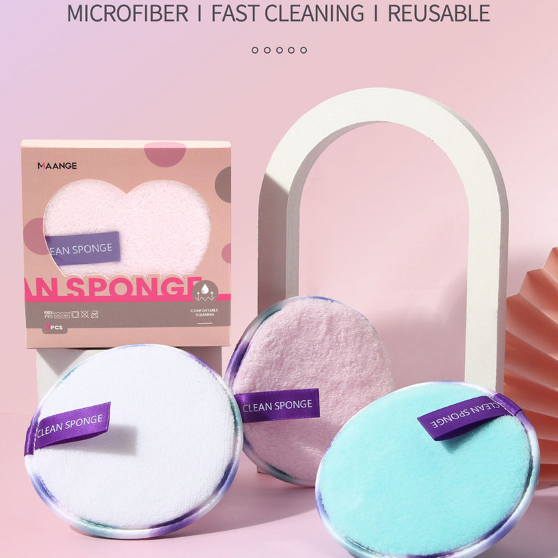 2/3 buc Tampoane reutilizabile pentru demachiere din microfibră Tampoane din bumbac pentru curățarea feței Sampon pentru gene Frumusețe pentru femeie Instrumente de machiaj