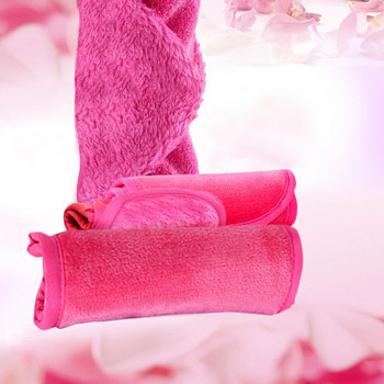 Επαναχρησιμοποιήσιμη πετσέτα προσώπου αφαίρεσης μακιγιάζ Γυναικεία Soft Microfiber Καθαρισμός Προσώπου Καθαρισμός Πετσέτα Πανί Μαντηλάκια Περιποίηση προσώπου 40x17cm