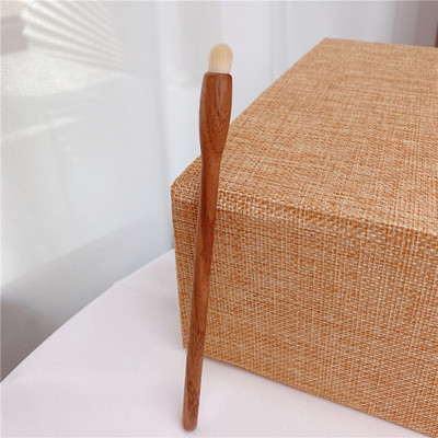 Set de pensule de machiaj din nuc, pudră cosmetică de înaltă calitate, fond de ten, fard de ochi, perie de machiaj, mâner din lemn