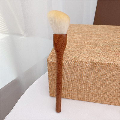 Set de pensule de machiaj din nuc, pudră cosmetică de înaltă calitate, fond de ten, fard de ochi, perie de machiaj, mâner din lemn