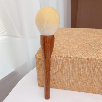 Set de pensule de machiaj din nuc, pudră cosmetică de înaltă calitate, fond de ten, fard de ochi, perie de machiaj, mâner din lemn