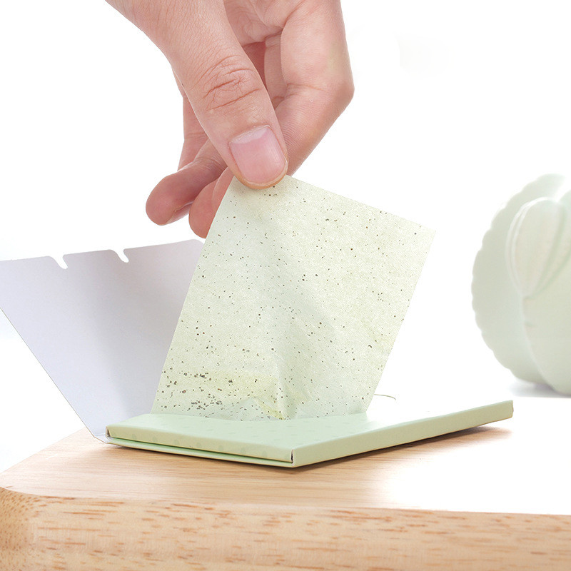 100 vnt./dėžutėje Veido aliejukas, tepamasis popierius Patvarus matinis veido servetėlės Veido valiklis Aliejaus kontrolė Aliejų sugeriantys veido valymo įrankiai Nauja