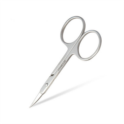 Trimmer de sprâncene din oțel inoxidabil Foarfecă Cap îndoit Trimmer de sprâncene Naz Tunde Păr Foarfecă Instrumente de frumusețe Foarfecă de croitor E1176