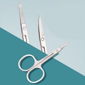 Foarfecă pentru sprâncene Machiaj Trimmer pentru gene Dispozitiv de îndepărtare a părului facial Manichiură Foarfecă pentru unghii Instrument pentru cuticule Foarfece pentru frumusețe