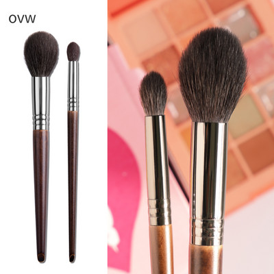 OVW kecskeszőr professzionális kefe sminkkészlet Natural Brochas Maquillaje Make Up Tapered Blender Highlight Brush Blusher