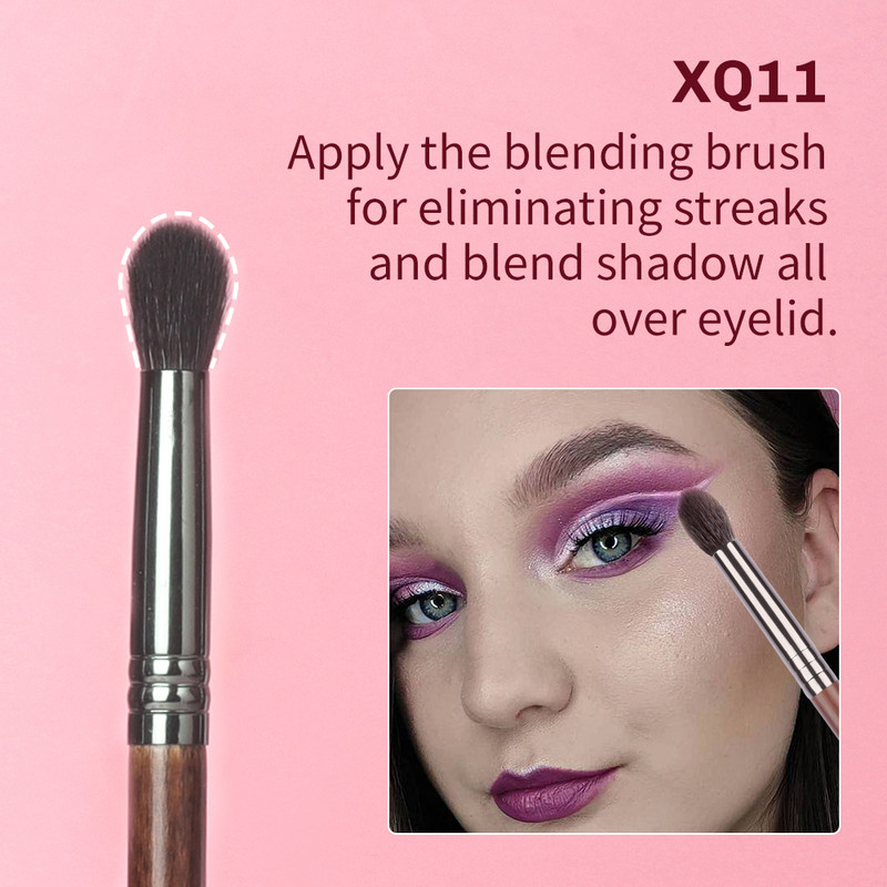 OVW kecskeszőr professzionális kefe sminkkészlet Natural Brochas Maquillaje Make Up Tapered Blender Highlight Brush Blusher