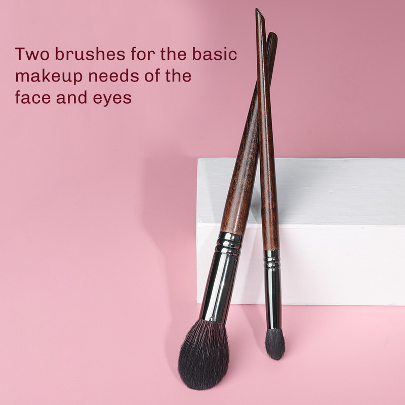 OVW kecskeszőr professzionális kefe sminkkészlet Natural Brochas Maquillaje Make Up Tapered Blender Highlight Brush Blusher