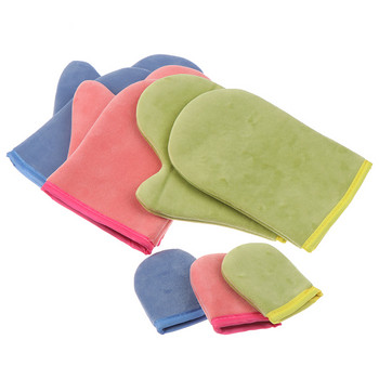 Pink Finger Glove Многократна употреба Body Self Tan Glove Апликатор Ръкавици за тен Крем лосион Мус Body Cleaning Glove Self Tane