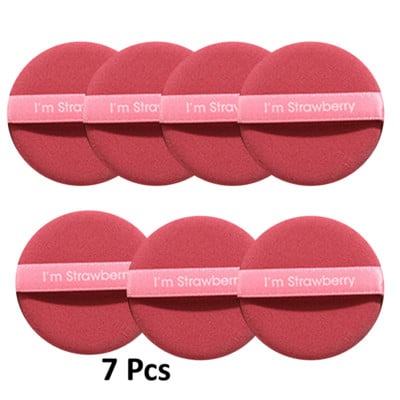 Set cutie de 7 bucăți pentru machiaj cu căpșuni, doamnelor, fond de ten moale, izolare, pernă de aer, cu două fețe, instrument de machiaj pentru frumusețe.