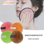 Tampoane demachiante reutilizabile Șervețele lavabile din bumbac Burete pentru îndepărtarea microfibrelor Rotunzi din bumbac reutilizabile Instrumente de machiaj Puf de curățare