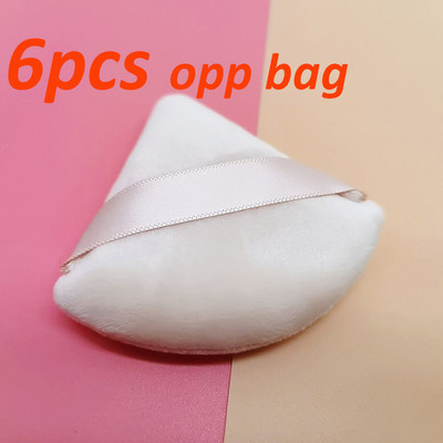 6 tk/komplekt Velvet Triangle Powder Puff Jumesvammid näole Silmadele Kontuuriv Shadow Seal Cosmetic Foundation Makeup Tool