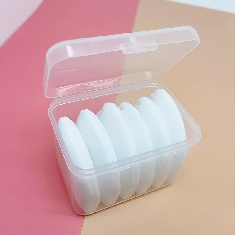 6 бр./компл. Velvet Triangle Powder Puff Гъби за грим за лице Очертаване на контури на очи Shadow Seal Козметична основа Инструмент за грим