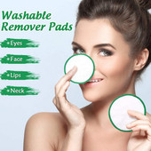 1/5 buc. Tampoane de demachiere lavabile, reutilizabile, de curățare, pentru curățarea feței, cu straturi duble, prosop, instrument de îngrijire a pielii