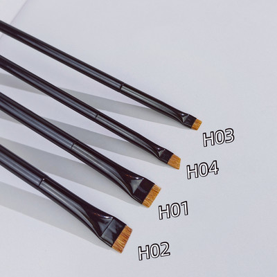 Pensule profesionale pentru machiaj pentru ochi LOYBJ Perie plată pentru eyeliner Perie înclinată pentru sprâncene Contur cosmetic Instrumente pentru perie de machiaj super fin
