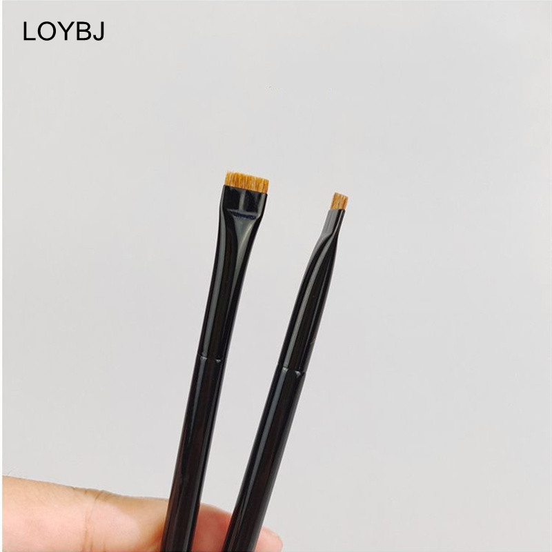 Pensule profesionale pentru machiaj pentru ochi LOYBJ Perie plată pentru eyeliner Perie înclinată pentru sprâncene Contur cosmetic Instrumente pentru perie de machiaj super fin