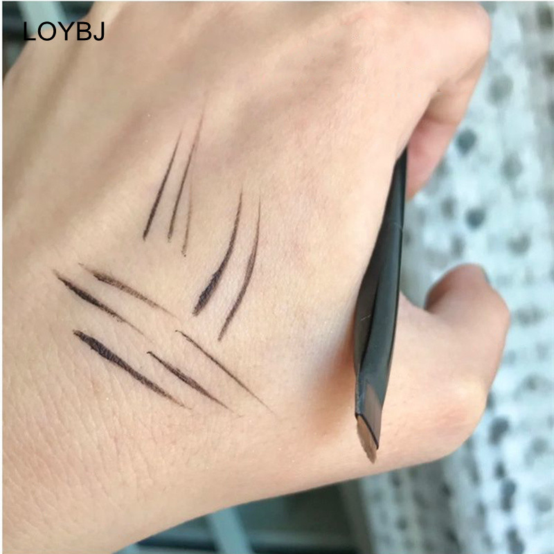 Pensule profesionale pentru machiaj pentru ochi LOYBJ Perie plată pentru eyeliner Perie înclinată pentru sprâncene Contur cosmetic Instrumente pentru perie de machiaj super fin