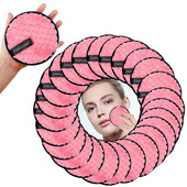 1/2 buc. Tampoane demachiante din microfibră Discuri reutilizabile din pânză Servețele de bumbac lavabile pentru curățarea feței pentru totdeauna Instrumente pentru burete pentru îngrijirea pielii