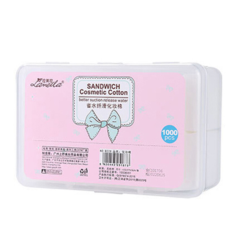 1000 tk/komplekt Kvaliteetsed ühekordselt kasutatavad meigipuuvillased salvrätikud Pehmed meigieemalduspadjakesed Üliõhukesed näopuhastuspaberiga meigitööriistad