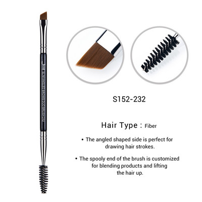 Πινέλο φρυδιών Jessup Βούρτσες μακιγιάζ φρυδιών με εξαιρετικά λεπτές μύτες Precision Tapered for Lash Line Pure Synthetic Wooden S142