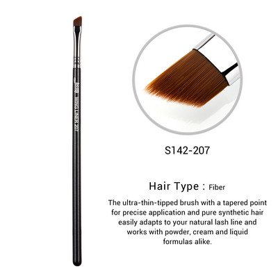 Πινέλο φρυδιών Jessup Βούρτσες μακιγιάζ φρυδιών με εξαιρετικά λεπτές μύτες Precision Tapered for Lash Line Pure Synthetic Wooden S142