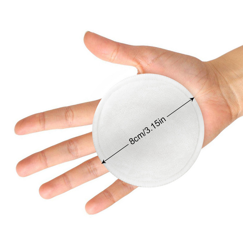 Tampoane de machiaj reutilizabile 4/8/10/16 buc Bumbac de curățare lavabil Demachiant din microfibră Moale bambus Bumbac pentru față cu sac de rufe