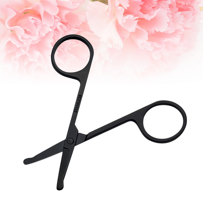 1 buc Foarfece pentru păr nazal Mini mașină de tuns pentru nas Foarfece pentru sprâncene Foarfece Vibrissa pentru doamnă, femei, adulți