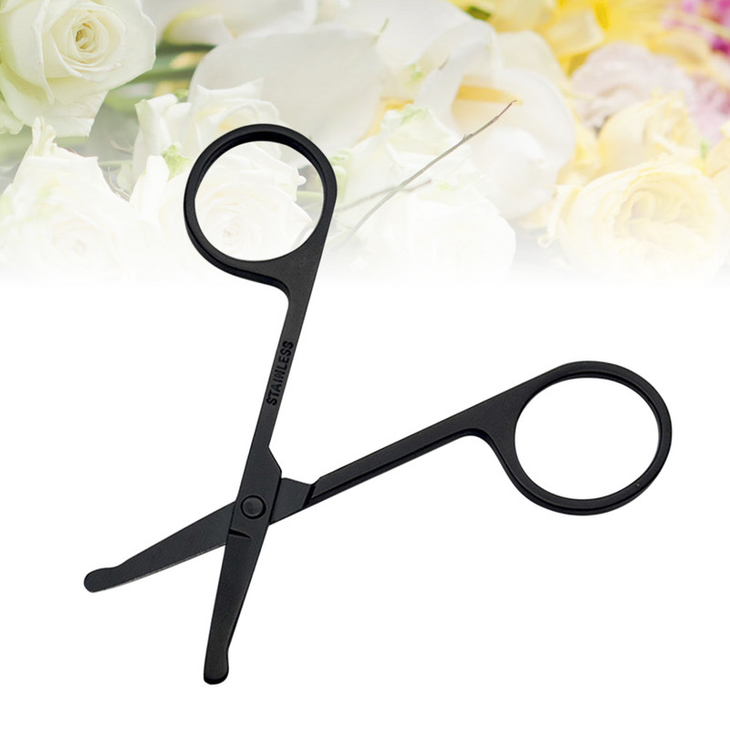 1 buc Foarfece pentru păr nazal Mini mașină de tuns pentru nas Foarfece pentru sprâncene Foarfece Vibrissa pentru doamnă, femei, adulți