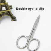 Foarfece de îngrijire din oțel inoxidabil Foarfecă confortabilă de frumusețe Dreaptă, rezistentă, pentru machiaj, mustață, bărbați, femei