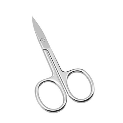 Foarfece de îngrijire din oțel inoxidabil Foarfecă confortabilă de frumusețe Dreaptă, rezistentă, pentru machiaj, mustață, bărbați, femei