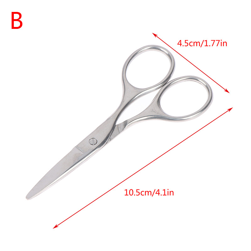 Foarfece pentru unghii de înaltă calitate, curbată din oțel inoxidabil pentru sprâncene, pentru gene, pentru îndepărtarea părului facial, instrument portabil de frumusețe pentru machiaj