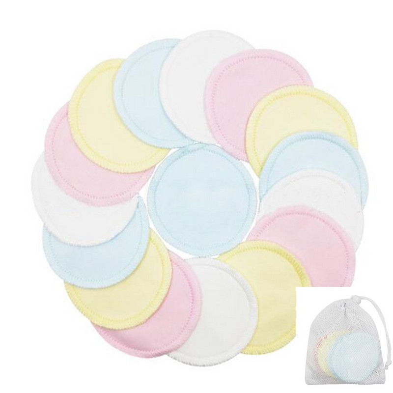 Tampă de demachiere reutilizabilă Tampoane de bumbac lavabile pentru curățarea feței Tampă de ștergere Instrument cosmetic pentru curățarea unghiilor