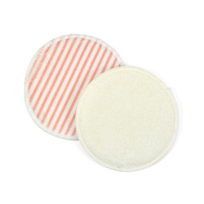 12 бр. Миещи се тампони за премахване на грим Двуслойни кадифени почистващи тампони за многократна употреба Бамбукови влакна Памук с чанта за съхранение Грижа за кожата