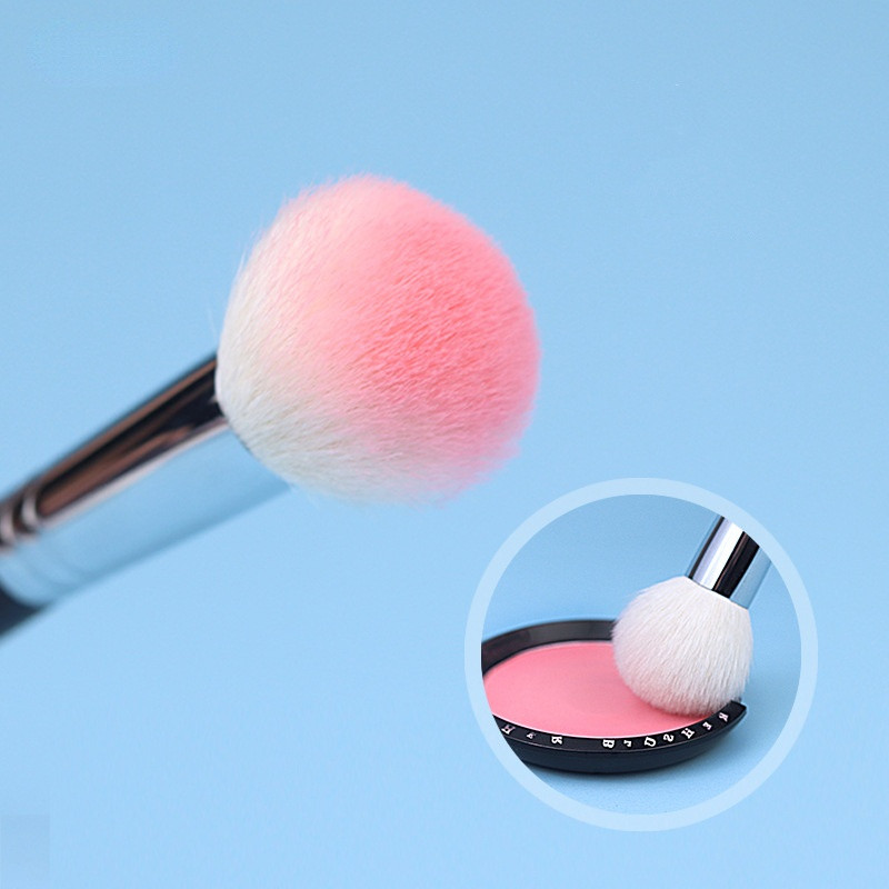 1 vnt ožkų plaukų skaistalų šepetėlis Stippling makiažo šepetėlis kosmetikos pudra Natural Blooming Blusher Highlighter kontūrų šepetėliai