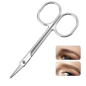 Trimmer de sprâncene galvanizat din oțel inoxidabil Instrument de tundere a părului pentru machiaj Foarfece de frumusețe pentru tunderea sprâncenelor Foarfece mici