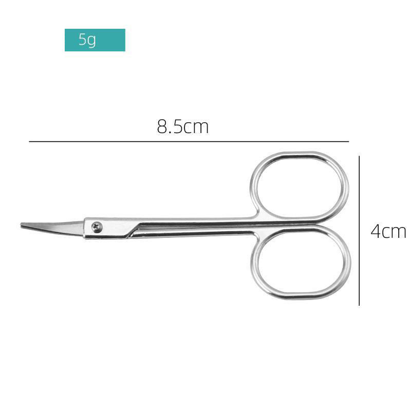 Trimmer de sprâncene galvanizat din oțel inoxidabil Instrument de tundere a părului pentru machiaj Foarfece de frumusețe pentru tunderea sprâncenelor Foarfece mici