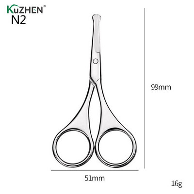 Manichiură Tunderea feței Îngrijire modelare Instrumente mici pentru unghii din oțel inoxidabil Sprâncene Nas Foarfece pentru tăiere Machiaj Instrument de frumusețe