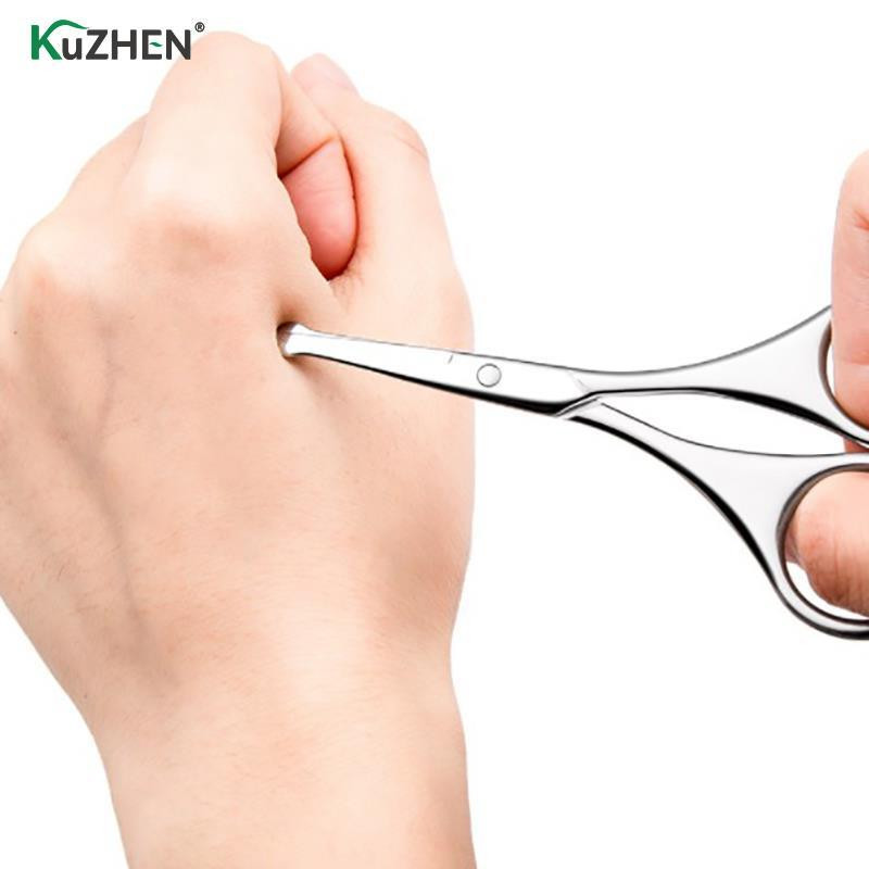 Manichiură Tunderea feței Îngrijire modelare Instrumente mici pentru unghii din oțel inoxidabil Sprâncene Nas Foarfece pentru tăiere Machiaj Instrument de frumusețe
