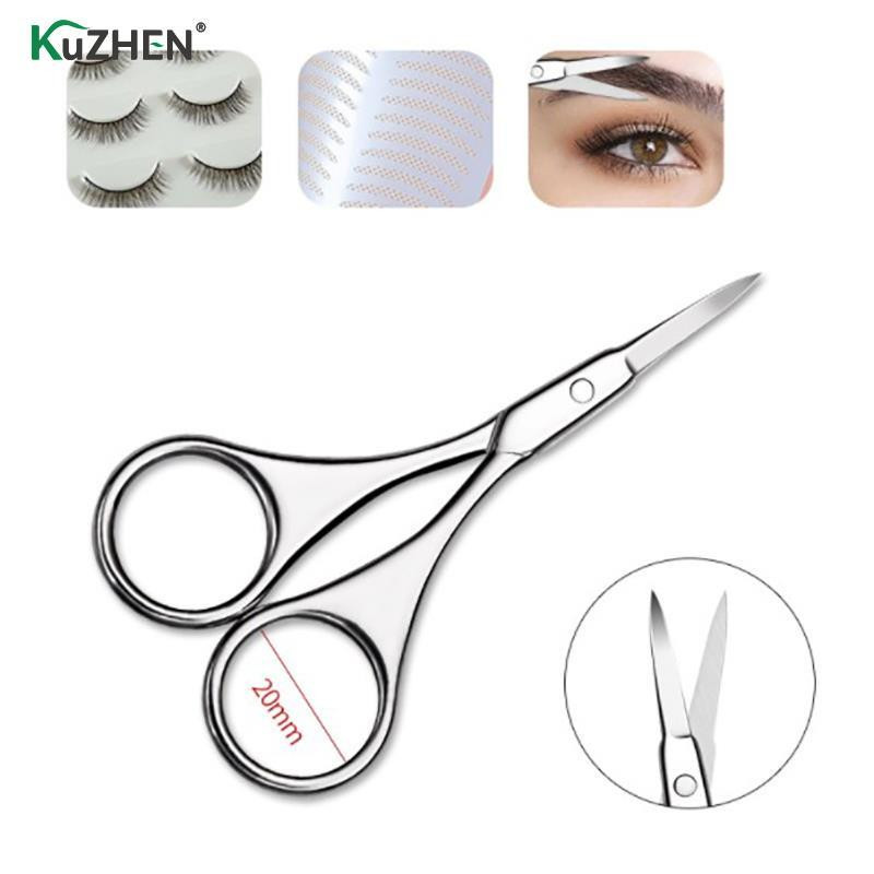 Manichiură Tunderea feței Îngrijire modelare Instrumente mici pentru unghii din oțel inoxidabil Sprâncene Nas Foarfece pentru tăiere Machiaj Instrument de frumusețe