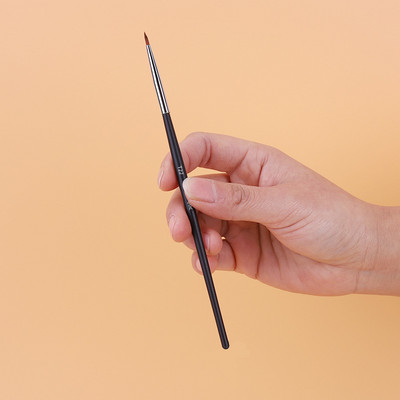 Pensule de machiaj pentru eyeliner subțire Perii pentru creion fin Perie profesională pentru sprâncene în unghi mic, instrument de machiaj pentru conturul ochilor de înaltă calitate