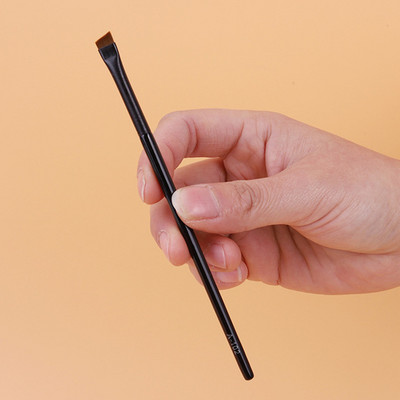 Pensule de machiaj pentru eyeliner subțire Perii pentru creion fin Perie profesională pentru sprâncene în unghi mic, instrument de machiaj pentru conturul ochilor de înaltă calitate
