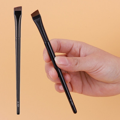 Pensule de machiaj pentru eyeliner subțire Perii pentru creion fin Perie profesională pentru sprâncene în unghi mic, instrument de machiaj pentru conturul ochilor de înaltă calitate