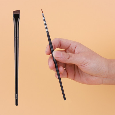 Pensule de machiaj pentru eyeliner subțire Perii pentru creion fin Perie profesională pentru sprâncene în unghi mic, instrument de machiaj pentru conturul ochilor de înaltă calitate