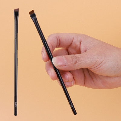 Pensule de machiaj pentru eyeliner subțire Perii pentru creion fin Perie profesională pentru sprâncene în unghi mic, instrument de machiaj pentru conturul ochilor de înaltă calitate